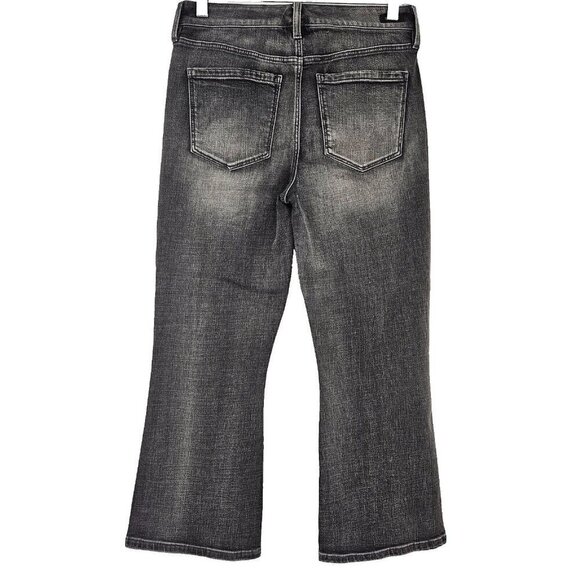 Liverpool Hannah High Rise Crop Flare Jeans Washed Black Women’s Size 4/27 - Picture 3 of 12